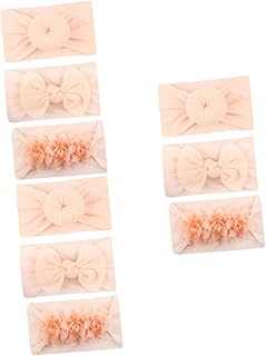 Conjunto De 9 Peças Turbante Infantil Faixas De Cabeça Para Bebês Laços De Cabelo Para Crianças Recém-Nascidas Faixas Para Bebês Arco De Bebê Faixa De Cabelo Infantil Faixa De