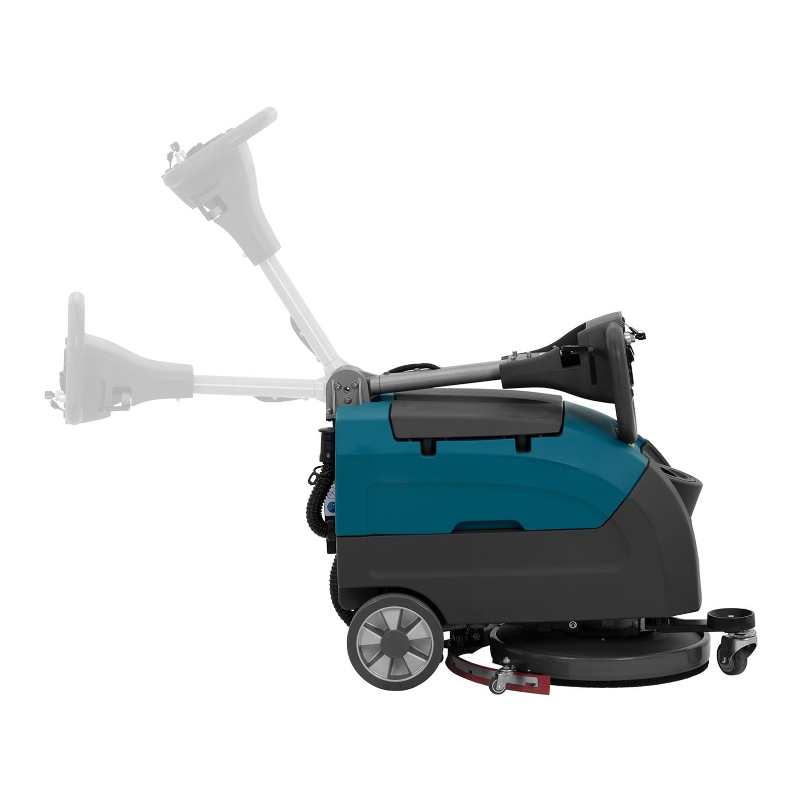 Akku-Scheuersaugmaschine 40 cm 2200 m²/h 500 + 550 W 160 U/min 3 h Betriebsdauer Reinigungsmaschine Scheuermaschine Schrubbmaschine
