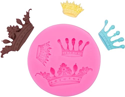 Miniatura 3 de Silicone Moulds Crown Decoration Mold Diy Chocolate Silicone Mold Fondant Cake Mold 2 Groups Of 4 Pieces