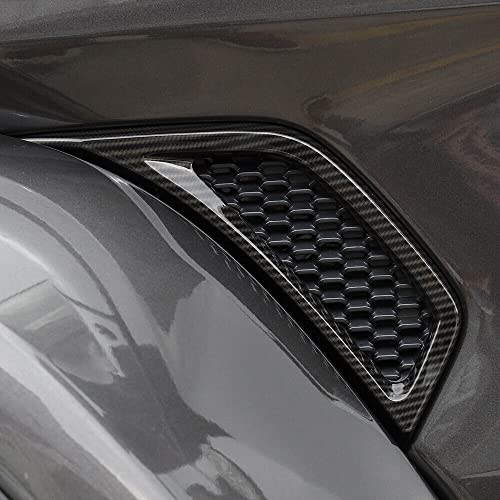 Image of Voodonala for Jeep JL Carbon Fiber Grain Air Conditioner Outlet Vent Plate Trim for 2018 2019 Jeep JL Wrangler & Unlimited