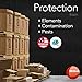RESILIA Vinyl Replacement Strip Curtain for Walk in Freezers, Coolers, & Warehouse Doors - Industrial Grade Thermal Insulating Plastic Curtains, 8” x 150’ PVC Roll, Black, Made in The USA