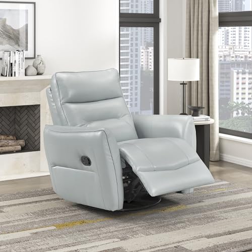 Lexicon Leather Swivel Glider Manual Recliner