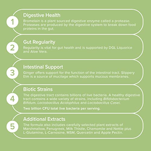 ActiFlex Gut Health | Probiotische & Prebiotische Bioculturen | 2 miljard CFU | 18 Actieve Enzymen, Kruiden & Botanicals… - Image 4