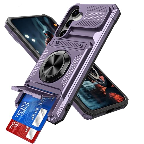 Coque Samsung Galaxy A36 5G protège carte béquille anneau magnétique antichoc double couche
