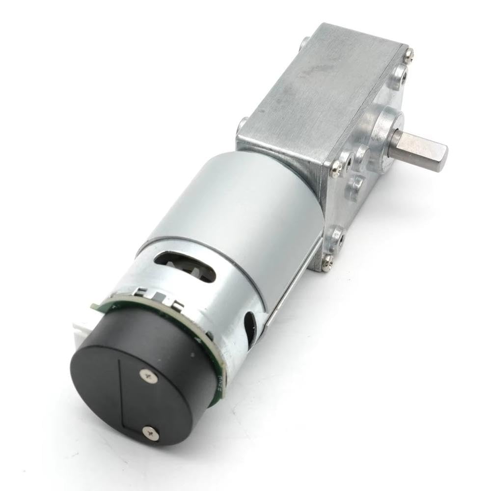 GW4058-555 High Torque MAX 95W Turbine Schneckengetriebe Gleichstrommotor 12V 24V Encoder Parksperre Motor elektronische Komponenten(1 Ratio 54,DC 12V)