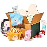 Japan Crate Kawaii Gift Pack - 10+ Piece Japanese Mystery Box for Girls & Boys, Surprise Gift Box for Kids, Includes Kawaii Accessories, Cute Stationery Items, Chocolates, Candies, and More!