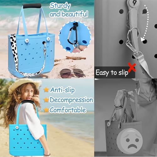Bag Strap Accessories Set for Bogg Bag-Adjustable Crossbody Wide Strap, Luggage Handle Wrap, Hat Clip & 2 Key Holders4