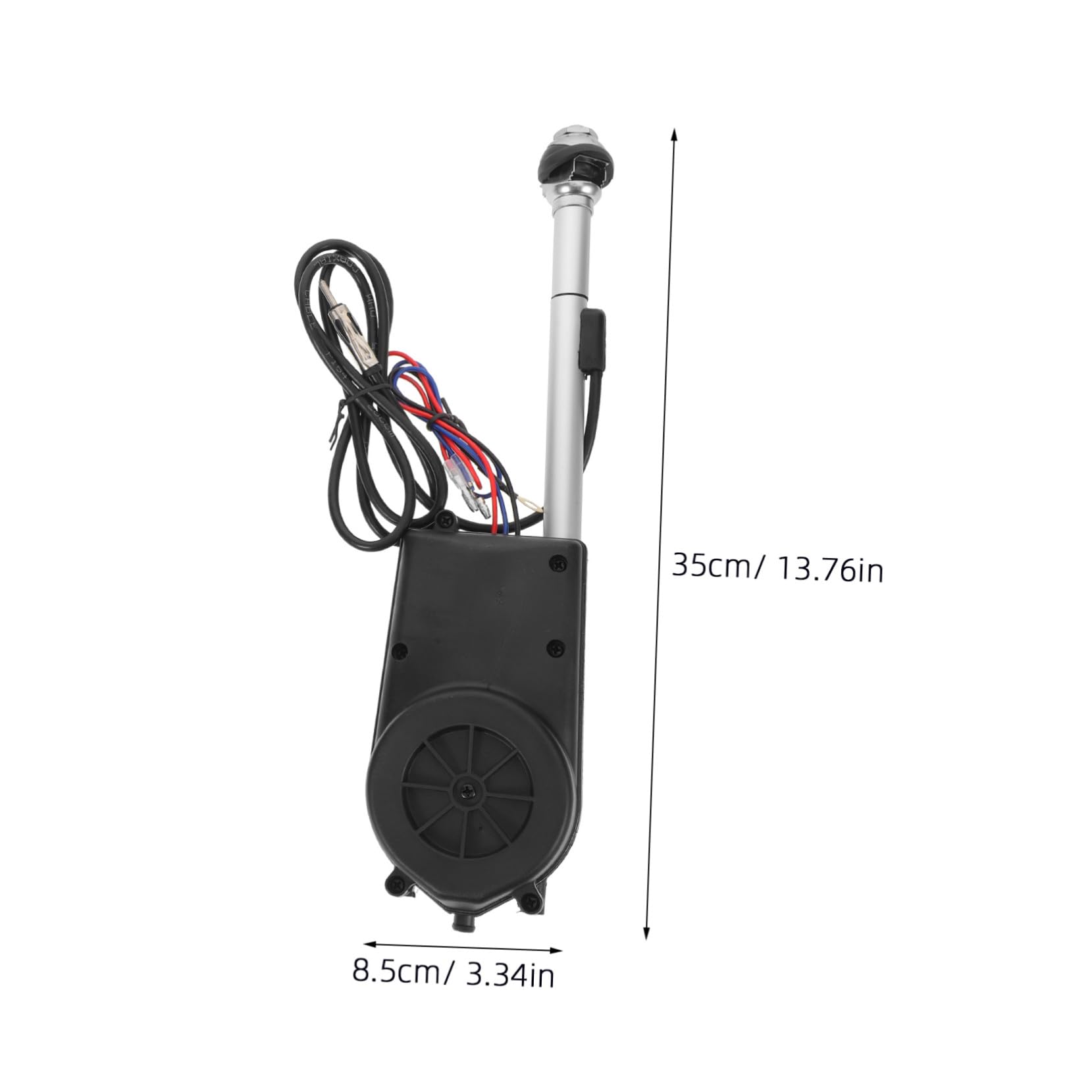 Cabilock Antenna per Auto Completamente Automatica Telescopica in Lega di Alluminio Telecomando, Antenna Fm/am Retrattile per Veicoli Compatibile, Ricezione Segnale Migliorata per Uso