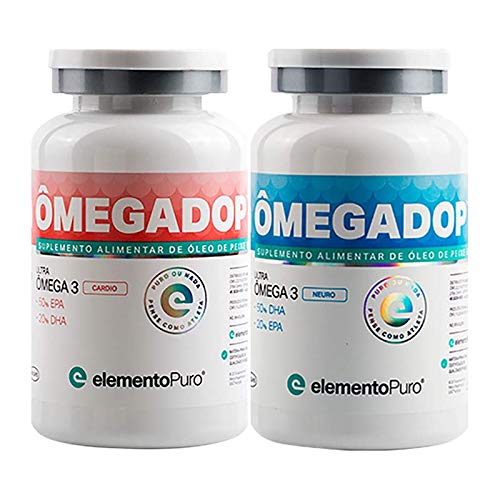 Kit Ômegadop Cardio + Neuro 60 Cápsulas Elemento Puro