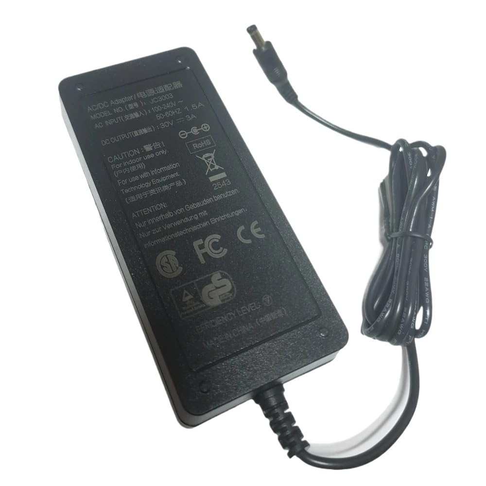 TNNBNT 30V 3A Switch Power Supply For 5050 3528 FOR LED Light CCTV 30V3A 90W AC DC Adapter Charger DC 5.5 * 2.5/2.1mm(UK cable)