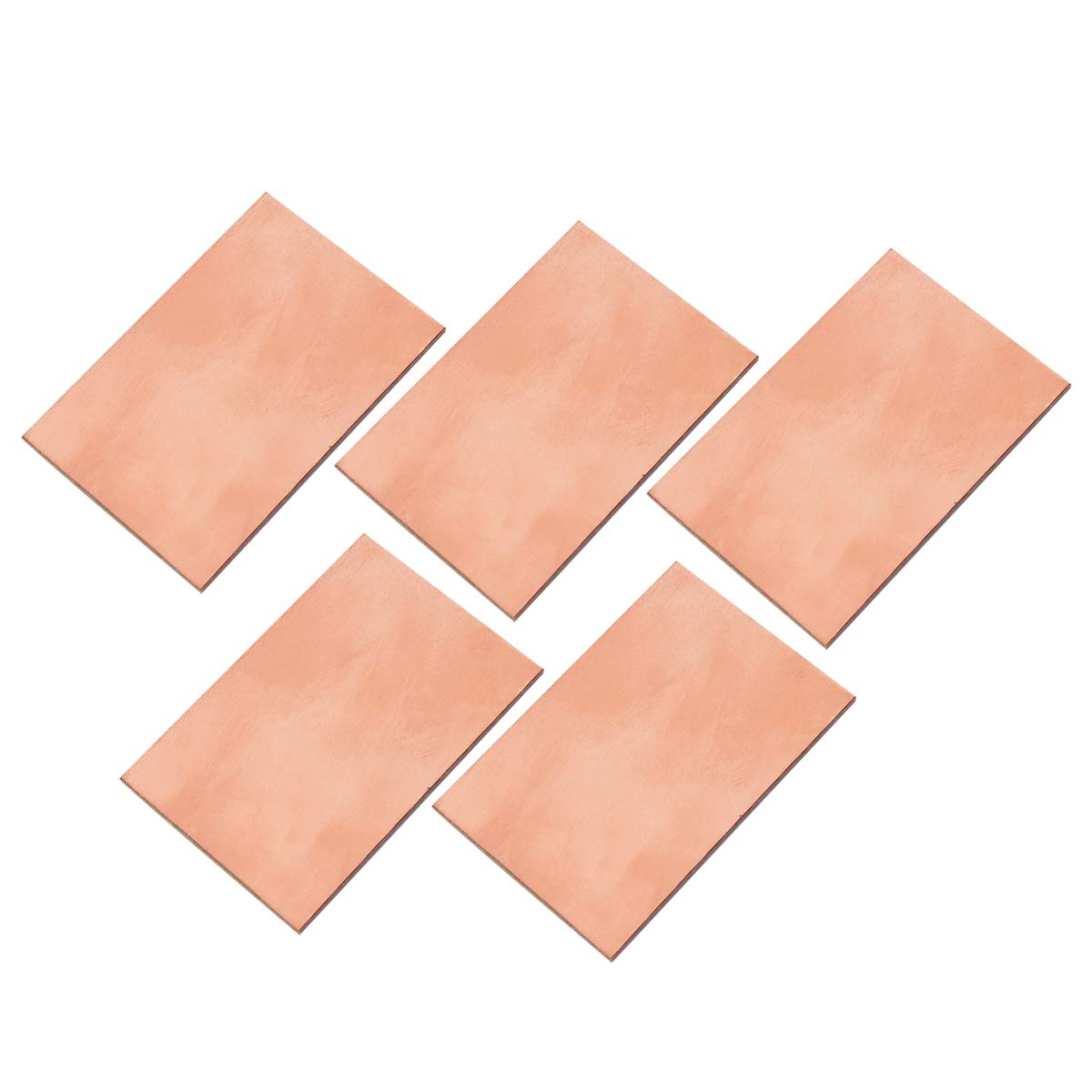 Electronicspices 5PCS Single-Sided Small Size Copper Clad Laminate PCB Circuit Board (5.2X7.7 CM)