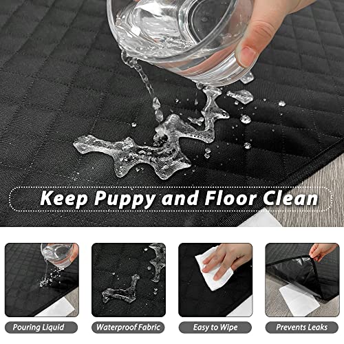 Image of Washable Pee Pads for Dogs 34 inchx36 inch Reusable Puppy Pad Pet Training Pads, Waterproof Mat Non-Slip, Dog Pee Pad Whelping Pads Dog Mat-Playpen,Crate,Sofo,Car,Potty,Bed