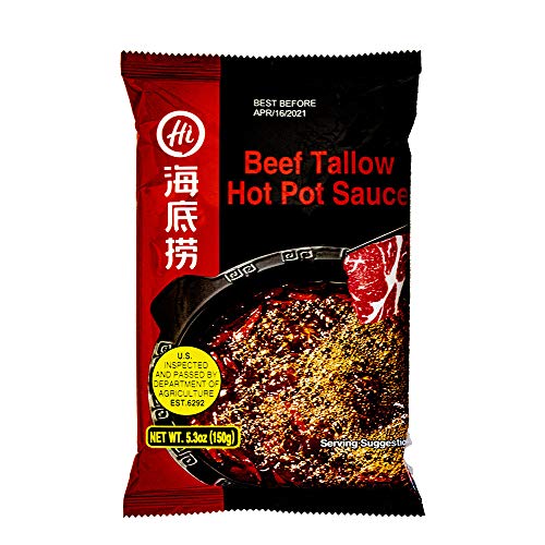 Beef Tallow Hot Pot Sauce 海底捞牛油火锅底料 X 2 Packages buy1 get 1 spicy sausage self-heating hot pot image 3