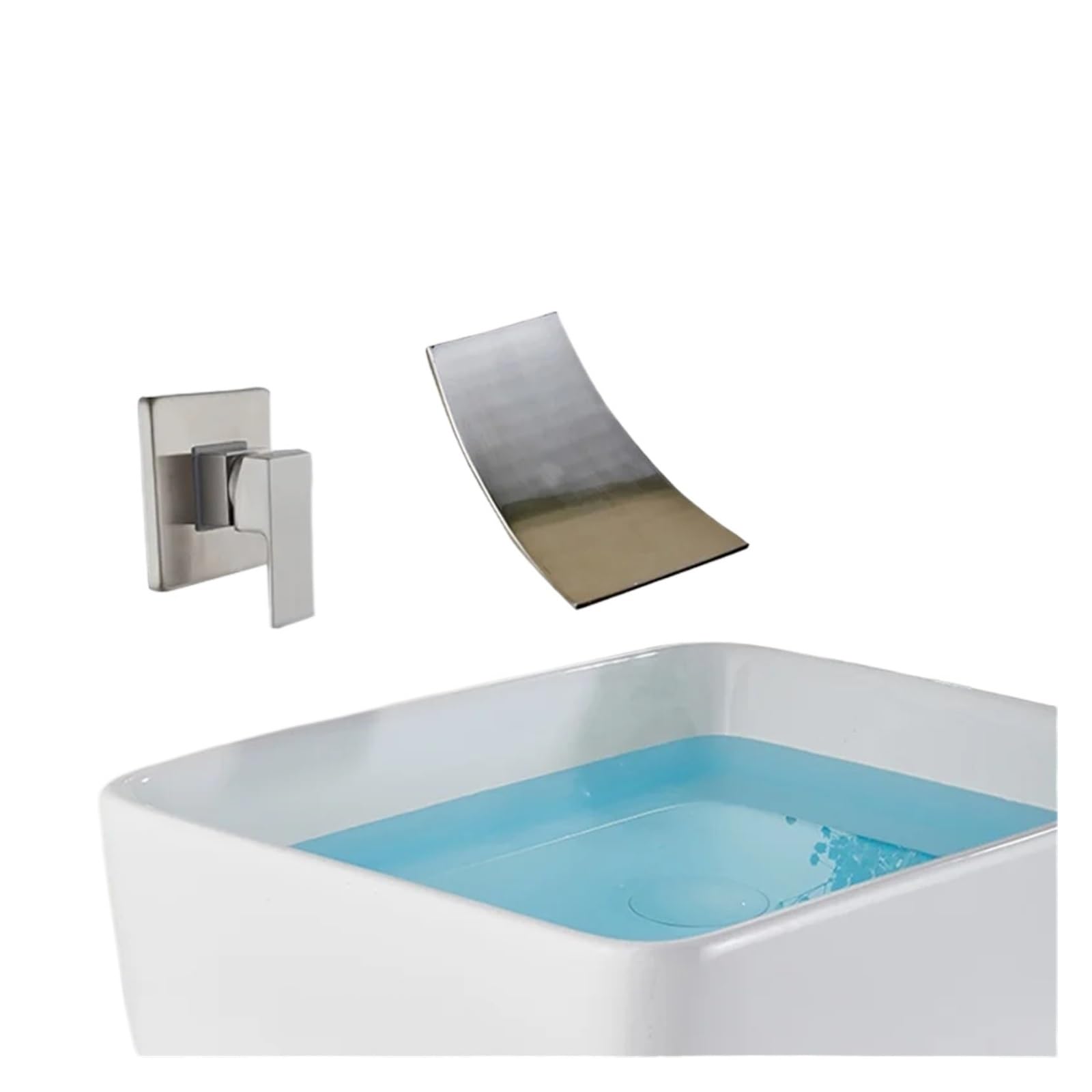Naqzrxpml Color4 Wall Mounted Waterfall Washbasin Sink Mixer Faucet For Bathroom Shower(Color4)