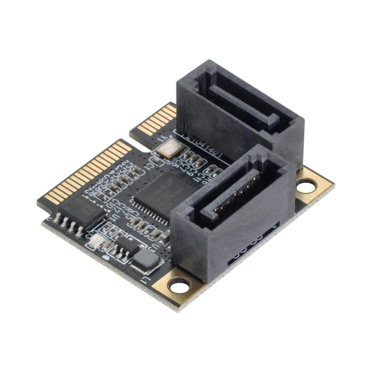 foxaa Mini PCI-E Express to SATA3.0 2-Port SATA III Expansion Adapter Card 6Gbps | Port Expansion Cards | Interface/Add-On Cards | Computer Components & Parts-picture-16