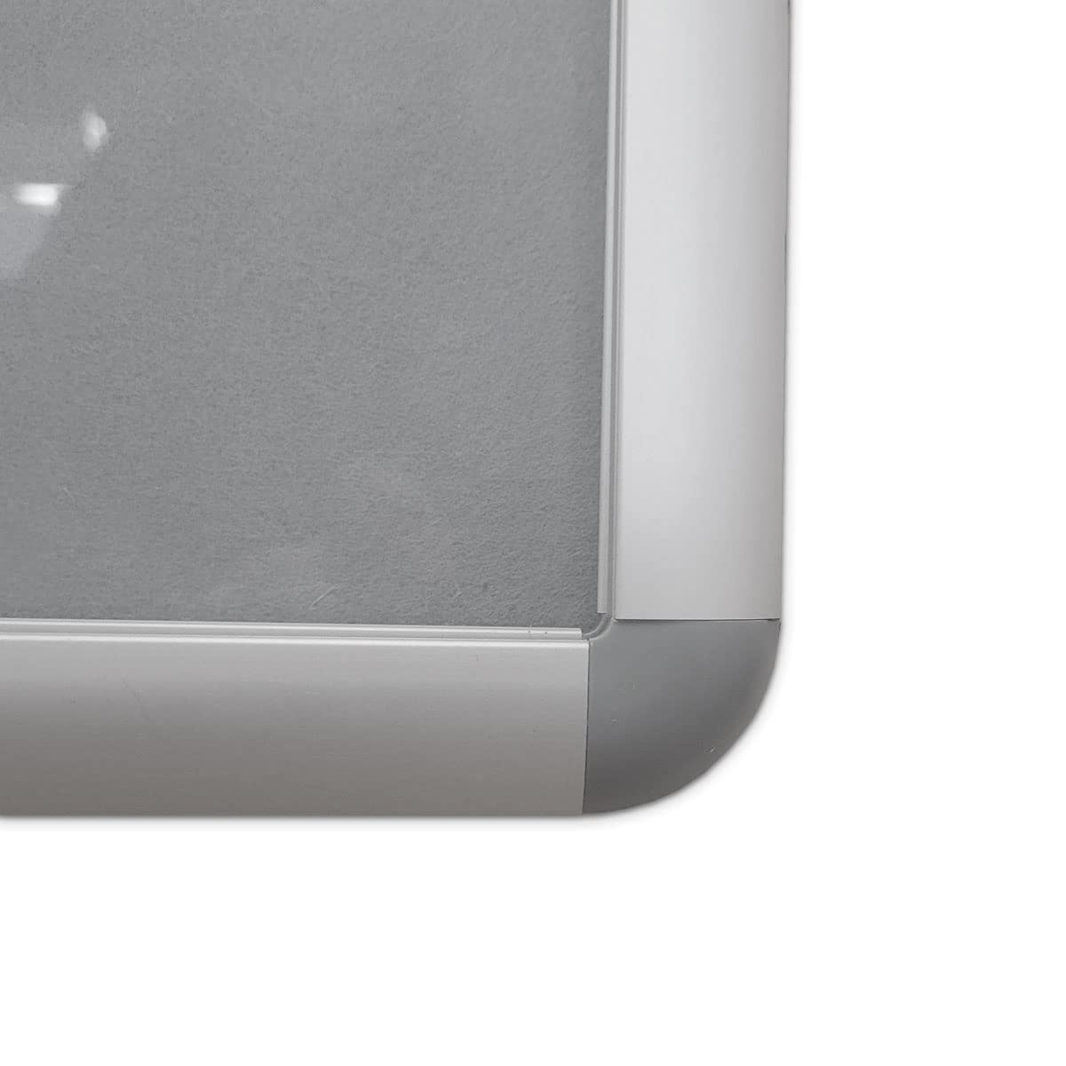 SWANCROWN Enclosed Bulletin Board With Locking Door 20x14 In, Lockable Felt L