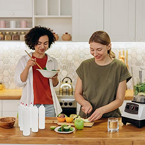 Lurrose 6Pcs Knijp Squirt Fles Kruiderij Squeeze Flessen Saus Dispensers Olie Squeeze Flessen Voor Ketchup Mosterd… - Image 6