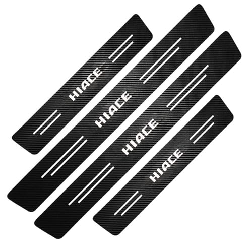 新ハイエースHIACE サイドステップガード スカッフプレート 全車種対応 高級内装パーツ 金箔仕上げ 金メッキ技術 強力粘着テープ付き 防水 防汚 防傷 簡単取り付け 4点セット 内装アクセサリー ぎん