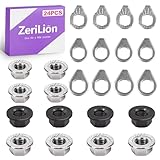 ZeriLion 24 PCS Bike Axle Nut and Washer Kit - M8 M9.5 M10 Bicycle Replacement Parts...