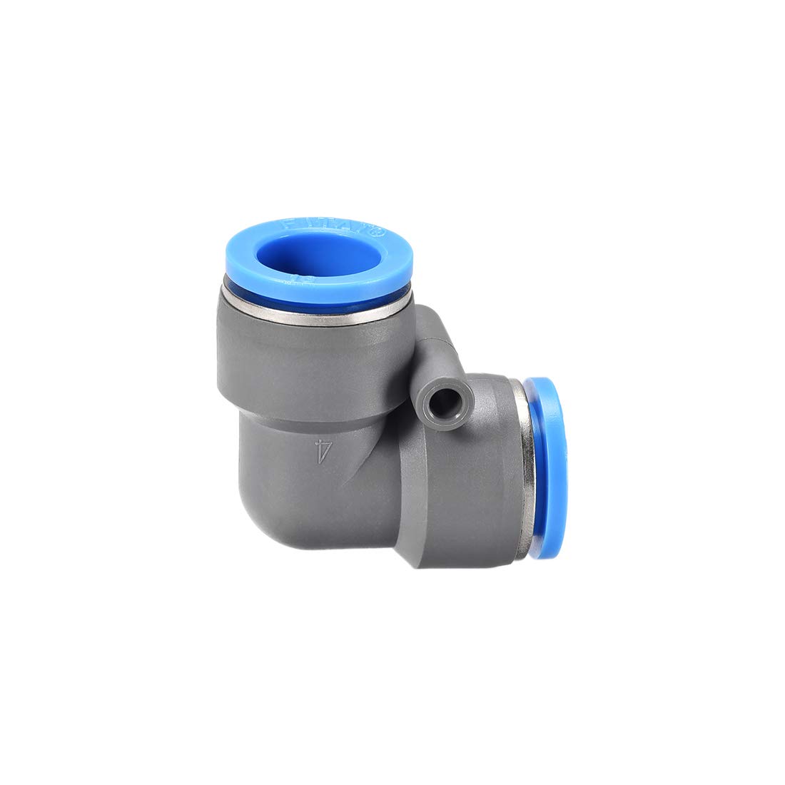 Sourcing Map Gomito Push To Connect Raccordi Aria Tubo 8mm OD Pneumatico A Sgancio Rapido Connettori Grigio 5Pcs