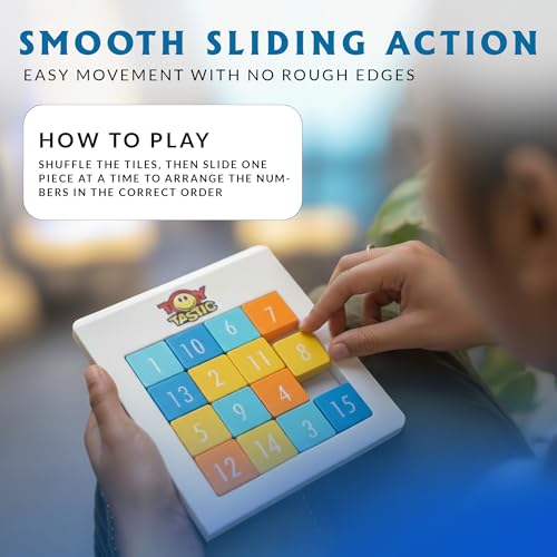 Image of ToyTastic Number Sliding Magnetic Puzzle 4x4 | Toys for 5-10 Years Old Boys & Girls | 15-Blocks Brain Teaser Puzzle Game for Kids | Educational, Learning, Activity Toy for Return & Birthday Gifts