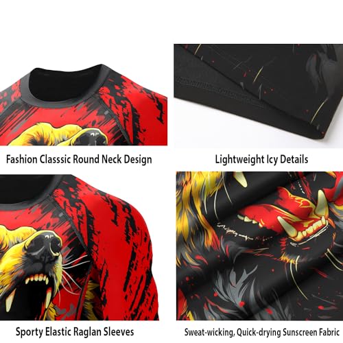 Desantiago Rash Guard for Men BJJ, Soft Compression Shirt Workout, Rash Guard Jiu Jitsu Long Sleeve4