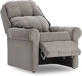 Poltrona com Massageador e Reclinável Herval Mh1216, Cinza