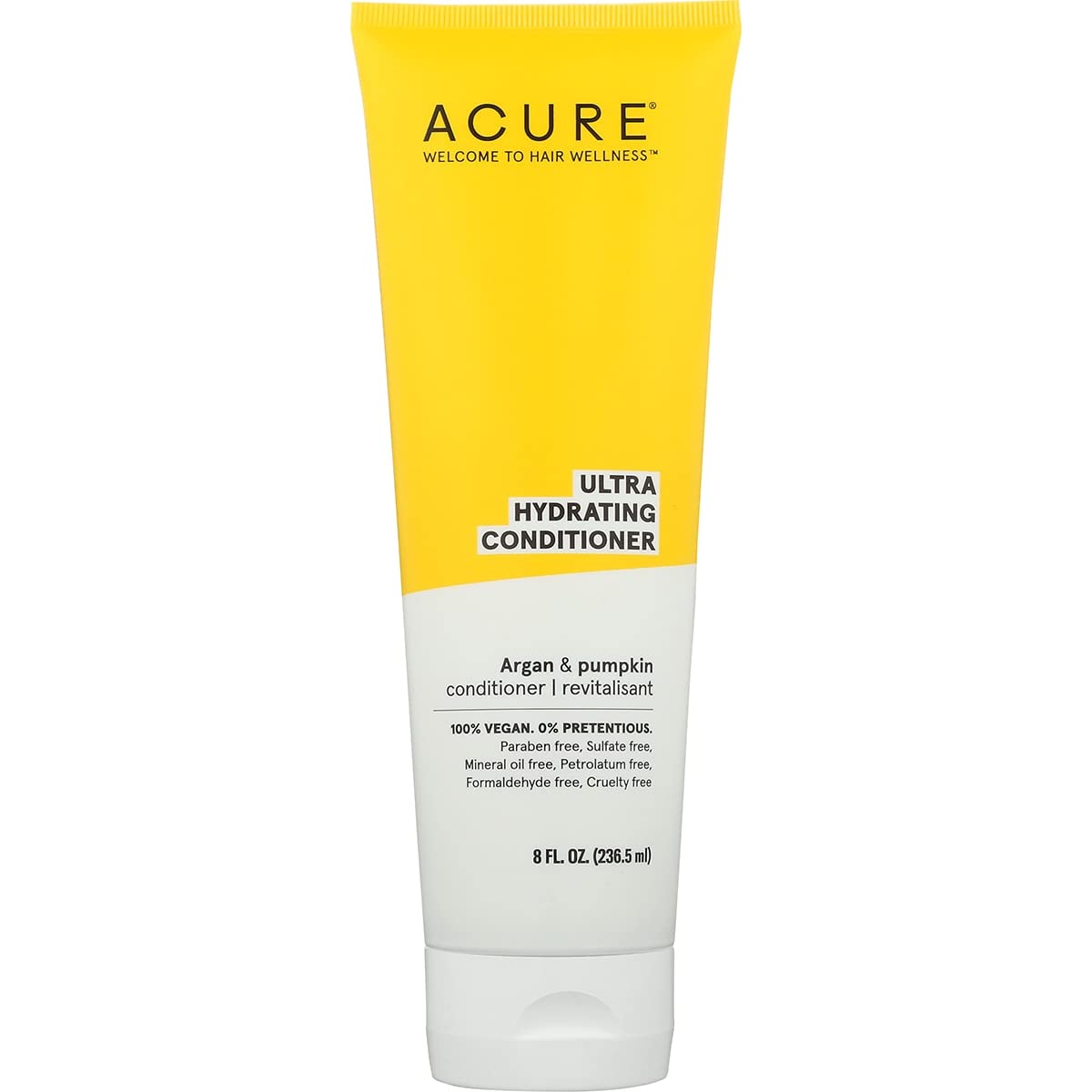 Acure Ultra Hydrating Conditioner - Deep Moisture Conditioner for Women & Men w/ Dry, Damaged, Fine, Dry, Damaged, Color Treated Hair & Scalp w/ Argan Oil, Vegan, Paraben Free, Sulfate Free - 8 fl oz