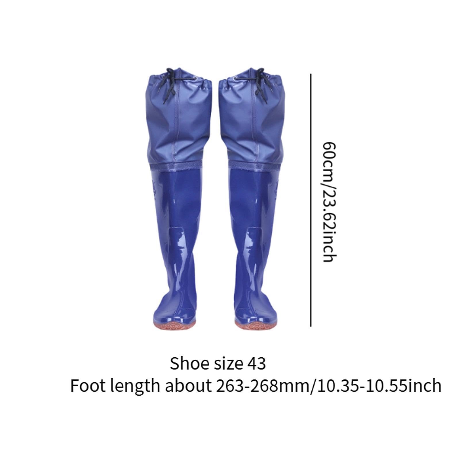 Stivali Da Pesca Impermeabili per Adulti, Altezza 60 Cm, in PVC, per Immersioni