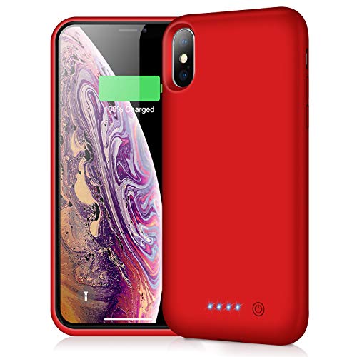 QTshine Battery Case for iPhone Xs Max, Upgraded [7800mAh] Protective Portable Charging Case
