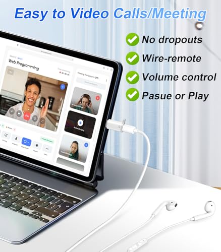 Image of Verilux Type C Earphone Converter with Lanyard Holes, Type C Male to L Female Aluminum Alloy Portable Audio Adapter for iPhone 17 /16 /15, Support Hands-Free Calling, Volume Control