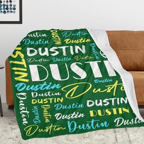 Personalized Blankets for Kids with Names Customized Blankets with Name for Adult Custom Blanket Gift for Birthday Christmas Valentines Day Gift