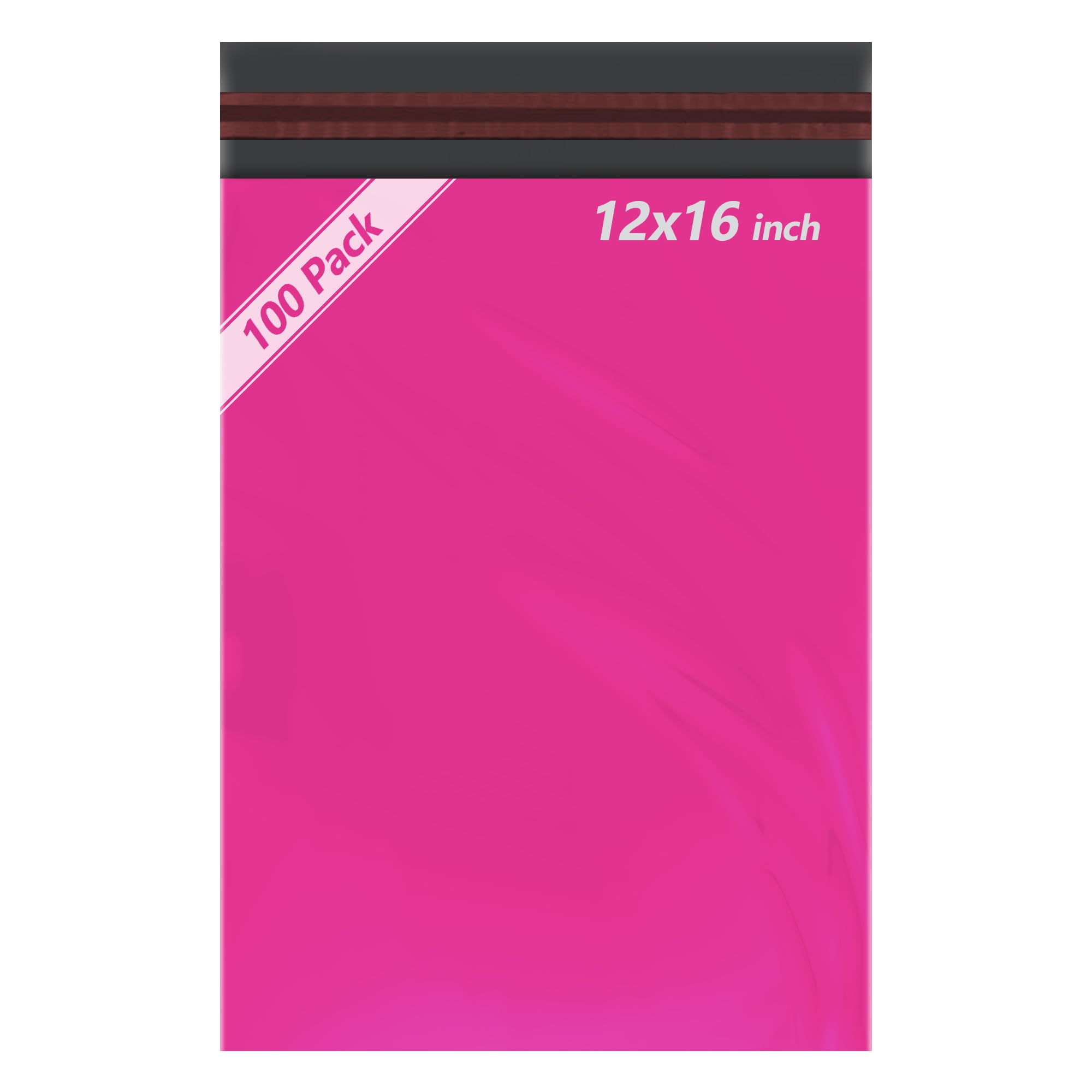 100pcs Hot Pink Parcel Bags, Postage Bags, Mailing Bags 12x16 Sizes 100 Pack Poly Postal Bags Self Seal iSOUL Small to Large Mailing Bags Packaging Assorted Mailers Posting Shipping Post Bag Envelopes