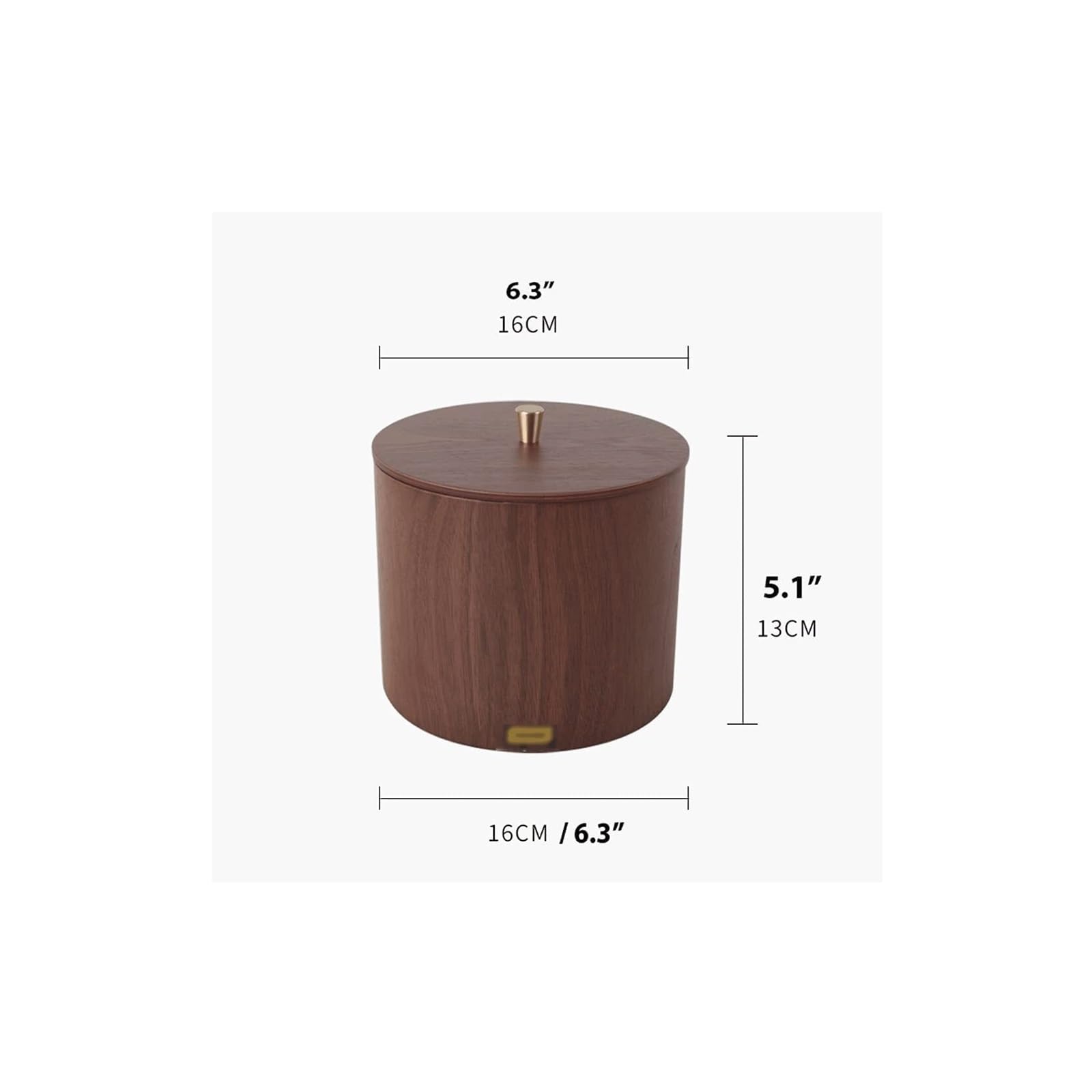 Küchenabfalleimer Mülltonnen, runder Mini-Tisch-Mülleimer mit Deckel, Müllcontainer, Holz-Papierkorb, Abfallkörbe Mülleimer