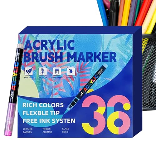 Marqueurs acryliques multicolores pour éviter les bavures sur vos projets d'école