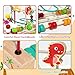 edutree Wooden Bead Maze Roller Coaster Toys for Toddlers, Dinosaur Colorful Shape Montessori Toys for 2-3 Year Old, Educational Learning Counting Toy for Baby Kids, Gift for Girls Boys