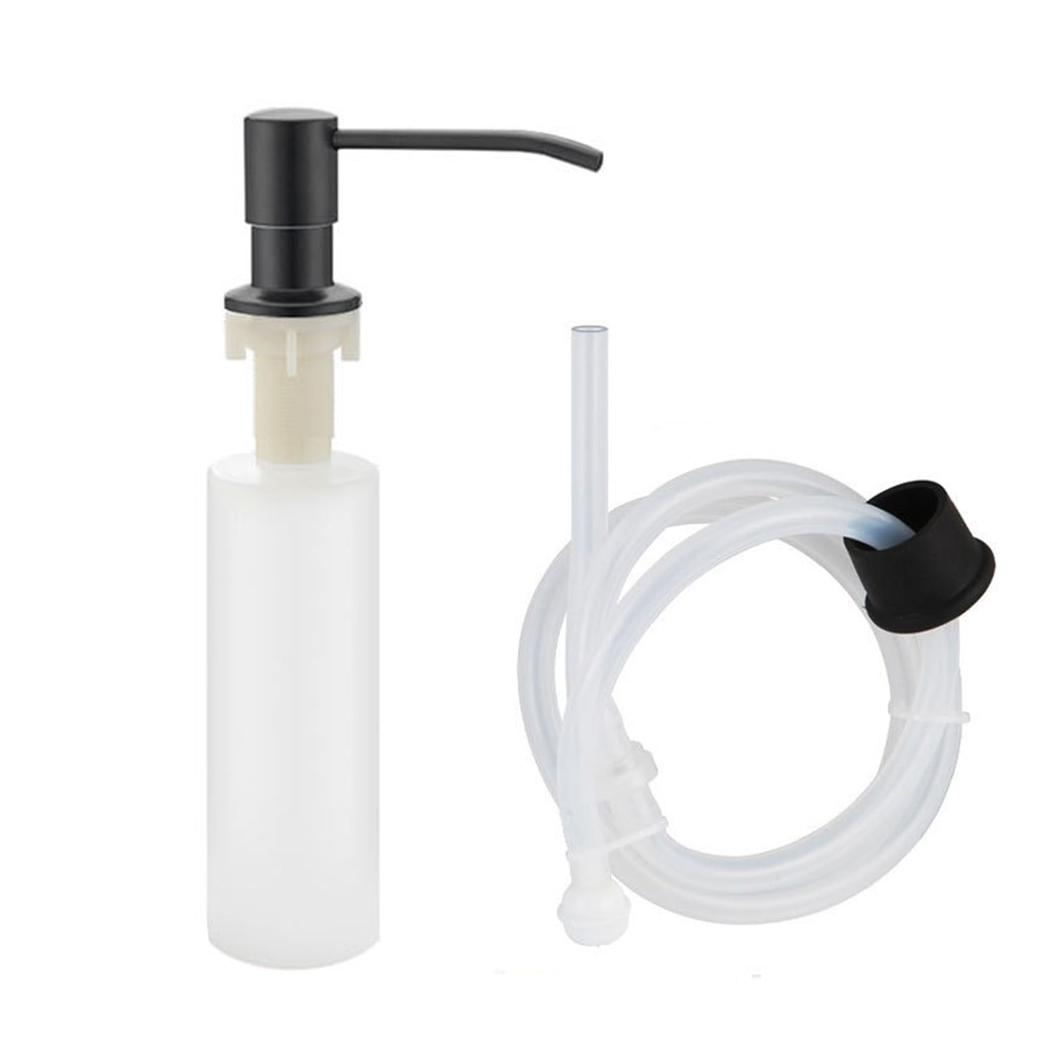 Dispensador de Jabón de Cocina Bajo Encimera, Dispensador de Detergente para Fregadero, Dispensador Jabon Cocina Bajo Encimera, Botella de 350 ml, Adecuado para Fregaderos de Baño y Cocina