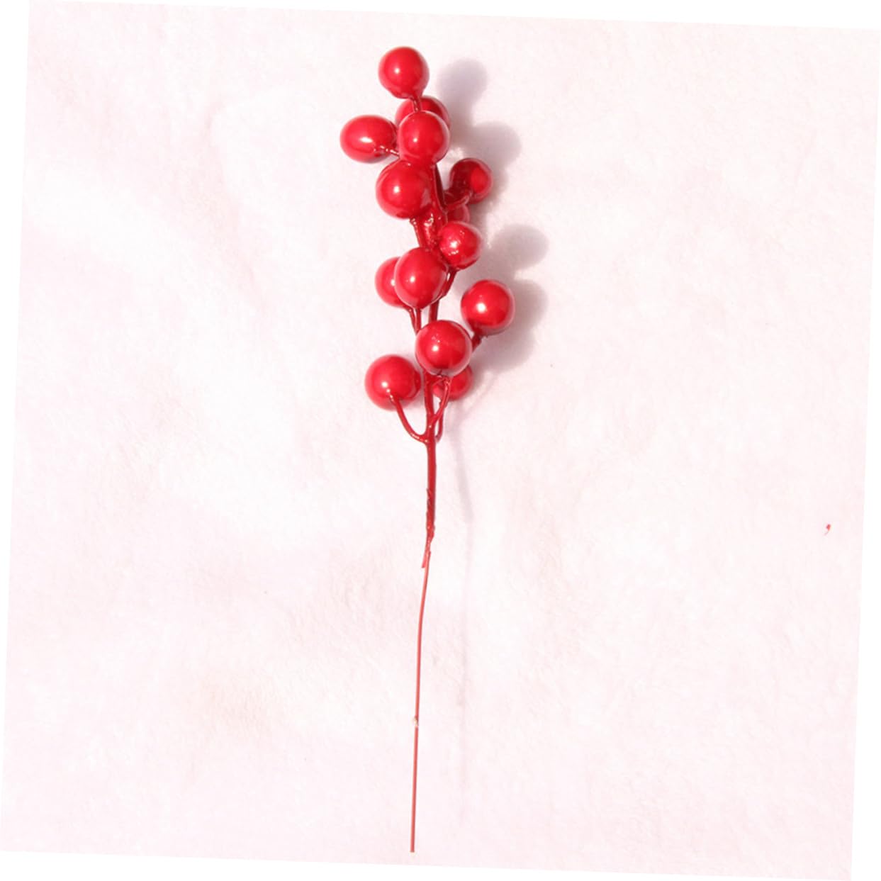 Abaodam 90pezzi Bacche Artificiali Rosse Per Decorazioni Natalizie Materiale Per Composizioni Di Fiori Per Ghirlande Addobbi e Feste Di Matrimonio