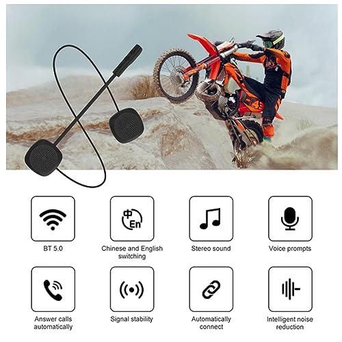 3T6B Cuffie per caschi da moto Bluetooth 5.0