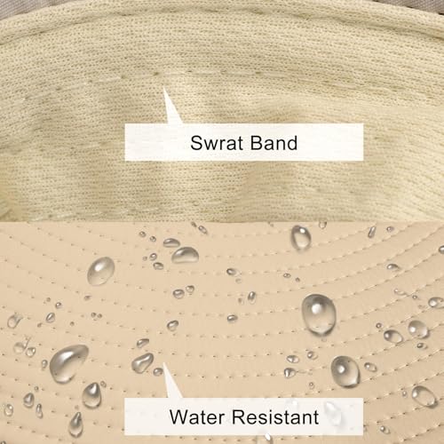 Image of Sun Hats for Men Women Fishing Hat UPF 50+ Breathable Wide Brim Summer UV Protection Hat