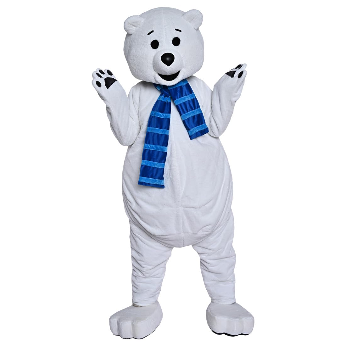 White Polar Bear Mascot Costume Fancy Dress Cartoon Outfit