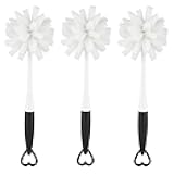 ALINK Bottle Glass Dish Sponge Cleaning Brush with Handle, Pack of 3