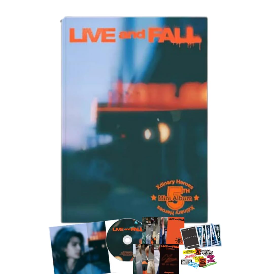 Photo 1 of Xdinary Heroes LIVE and FALL 5th Mini Album [FALL Ver.] CD + Photobook + 2 Photocard + Trading Card (Night before the end)