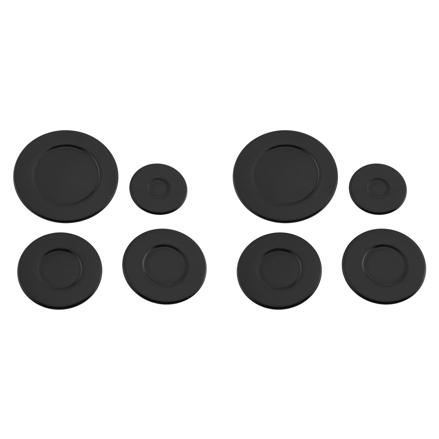 Hndhbfgrt 8 Pcs Cooker Hob Gas Burner Cap 55mm 75mm 100mm for Oven Gas Hob Burner Crown Flame Cap Kitchen Accessories Concave