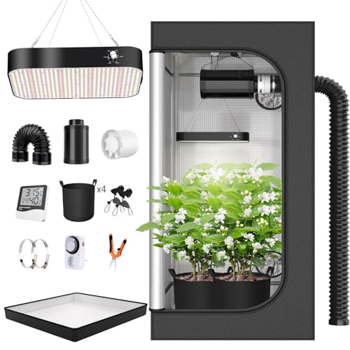 TOPRON Grow Box 100x100x200cm con Lampada LED 200W