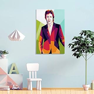 ASDYO Paul McCartney Poster décoratif sur toile Motif groupe de rock des Beatles 50 x 75 cm - Les Beatles, Paul McCartney, John Lennon, RIngo Starr, George Harrison ASDYO Paul McCartney Poster décoratif sur toile Motif groupe de rock des Beatles 50 x 75 cm – Image 4