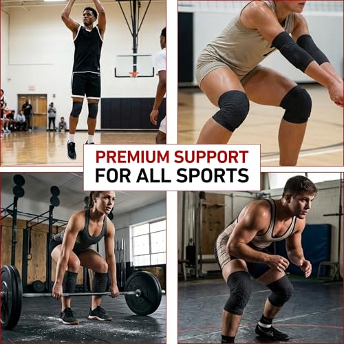 Image of McDavid Moisture Wicking HEX Technology Knee Sleeves for Women /Men, Elbows & Shins Protection, Hex Pads