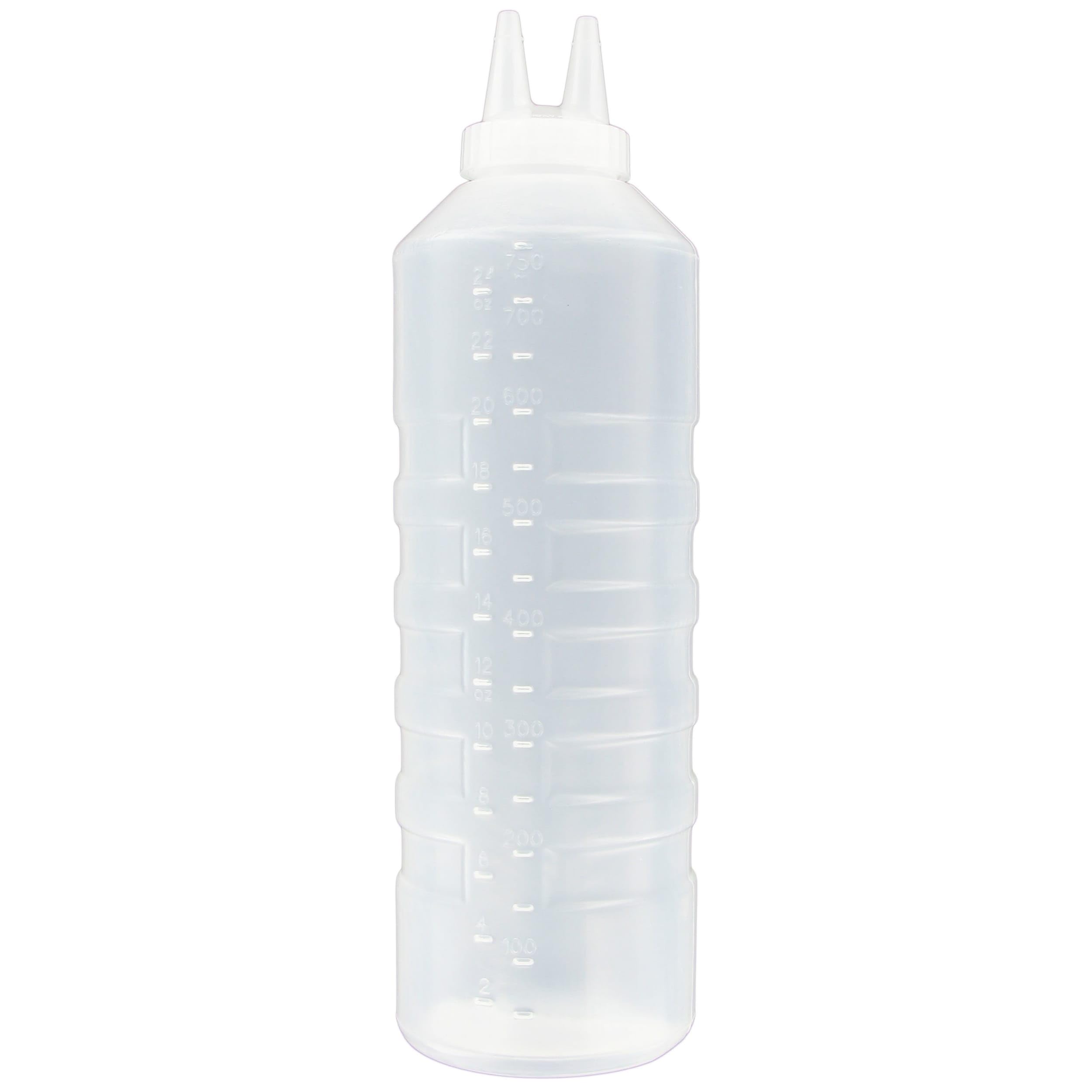 Traex 2224-13 Clear 24 Ounce Twin Tip Squeeze Dispenser