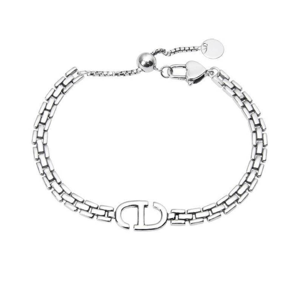 QHQQXN Cinghie con Lettere con Catena corazzata, Design di nicchia, Centinaia di Collare Abbinato, con Catena da Donna, Temperamento Elasticizzato