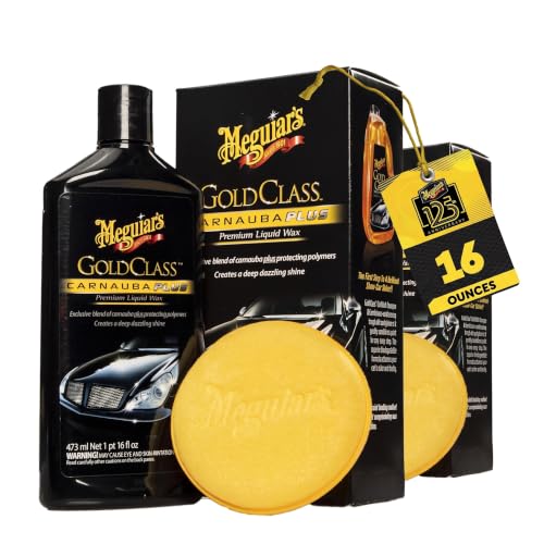 Meguiar's Gold Class Carnauba Plus Premium Liquid Wax, 16 Oz, 2 Pack